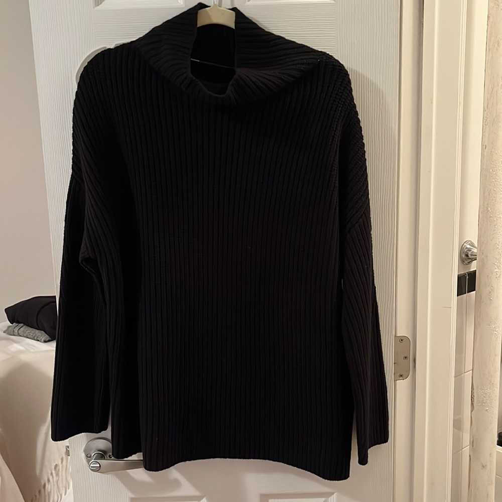 Naadam black sweater, barely worn